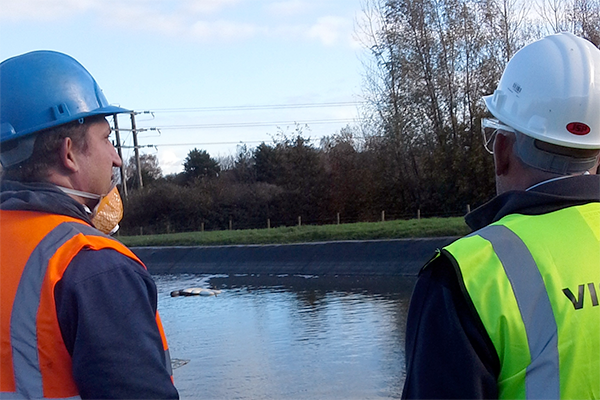 workmen in high vis jackets